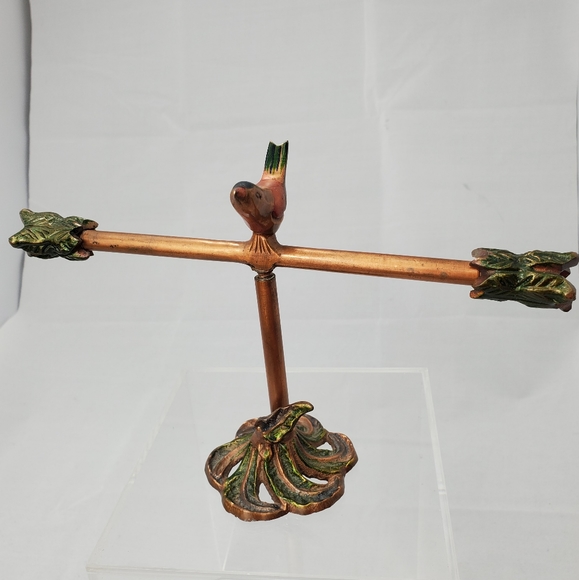 Copper Bird Tree Jewelry Holder Stand - Picture 2 of 13